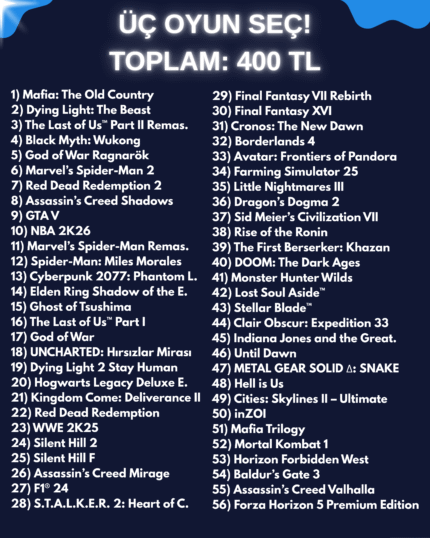 Efsane Vadi Paketi (3 Oyun)